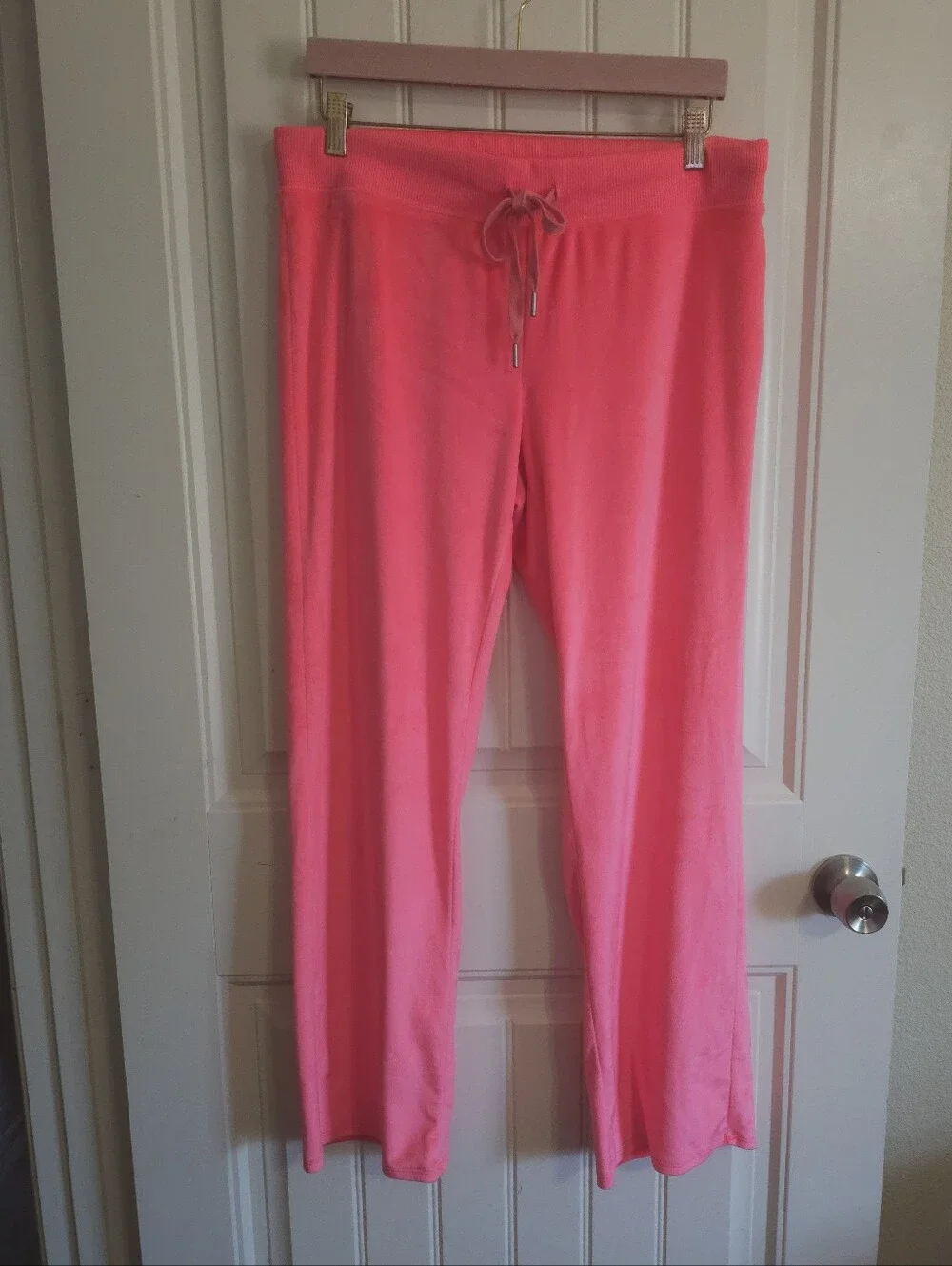 Aerie‎ Dreamy Velour Pants Size Large Bright Hot Pink